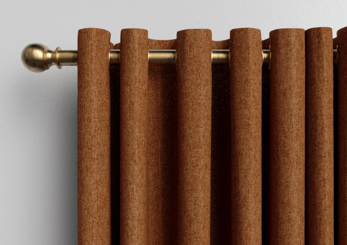 Harris, Burnt Orange - Made to Measure Curtains - Image 11
